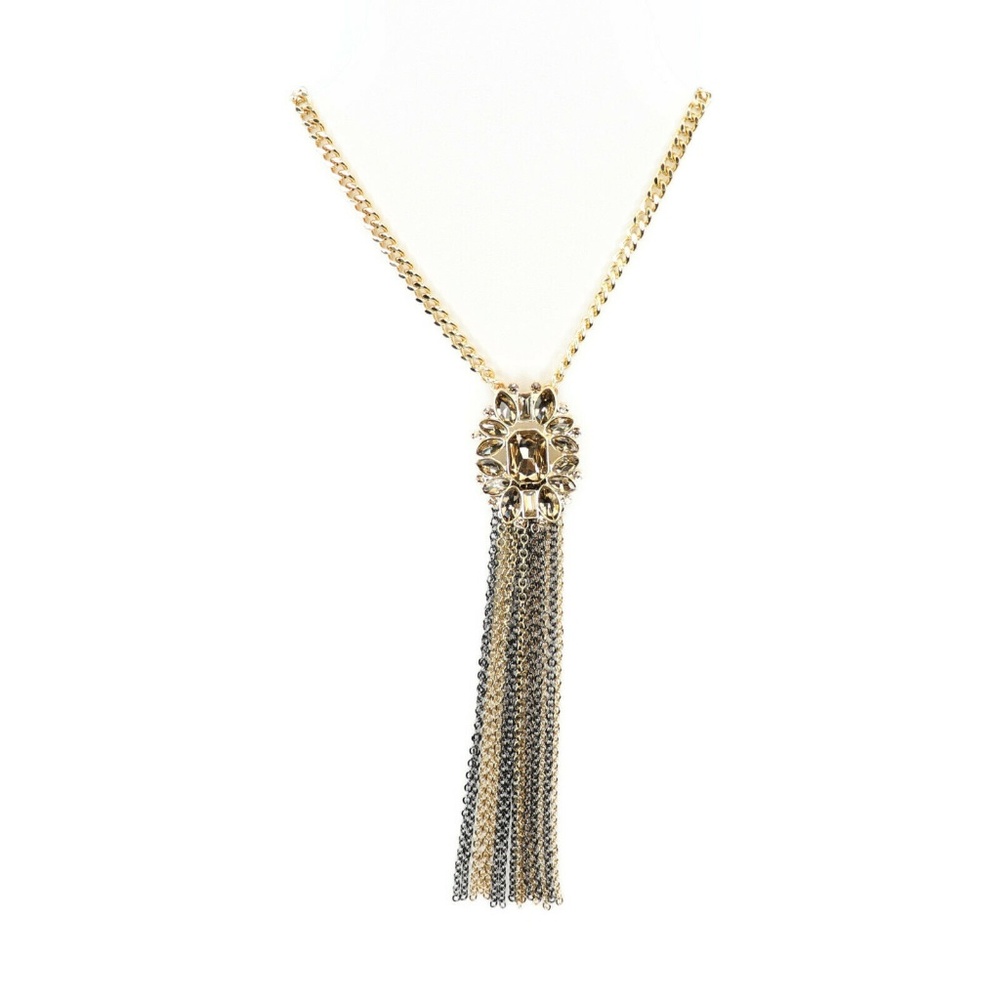 Thalia Sodi Two-Tone Yellow Stone Fringe